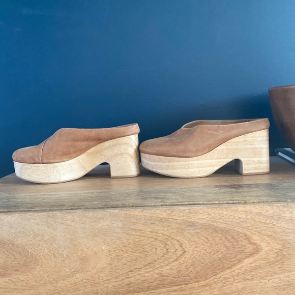 Free People Shoes - Free People Wooden Platform Clog, Size 38